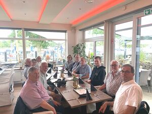 Hier alle zusammen im Restaurant "Tauwerk in Kappeln"